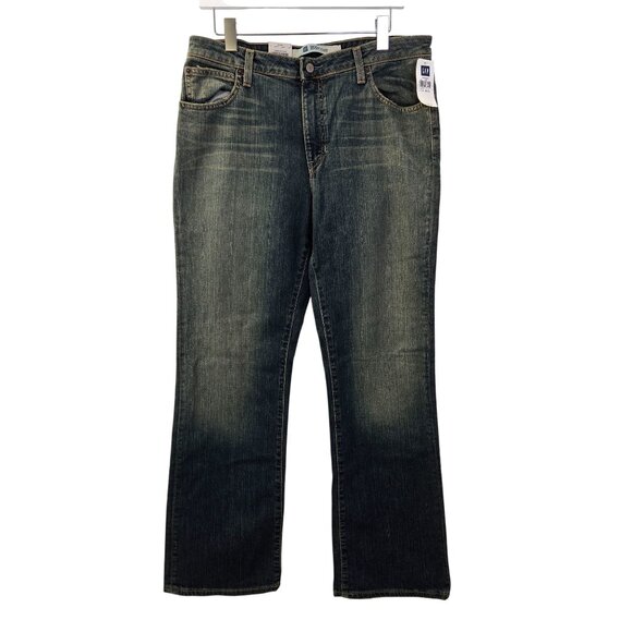 NWT Gap Boot Cut Jeans in Dark Vintage Size 14 - Picture 1 of 8